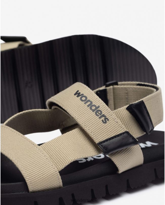 Footwear VZ2PD350 Men Wonders Beige Velcro Sandal