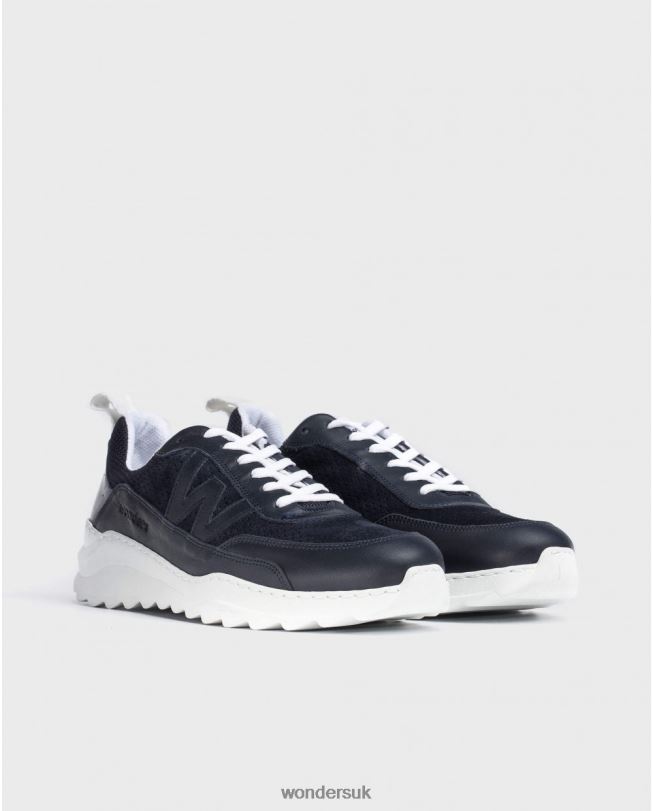Footwear VZ2PD354 Men Wonders Marino Leather Logo Sneaker