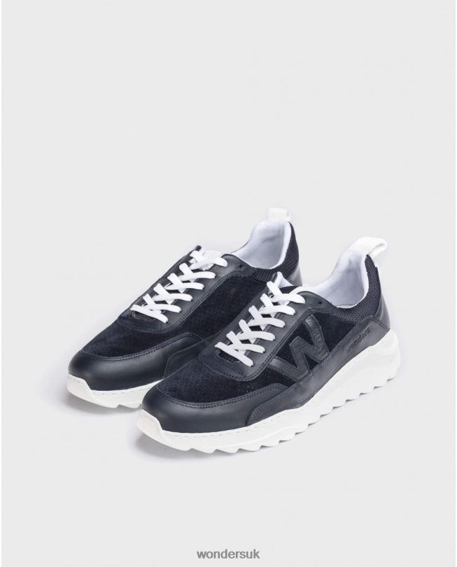 Footwear VZ2PD354 Men Wonders Marino Leather Logo Sneaker