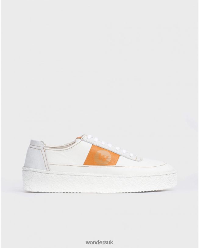 Footwear VZ2PD356 Men Wonders Blanco Leather Sneaker With Laces