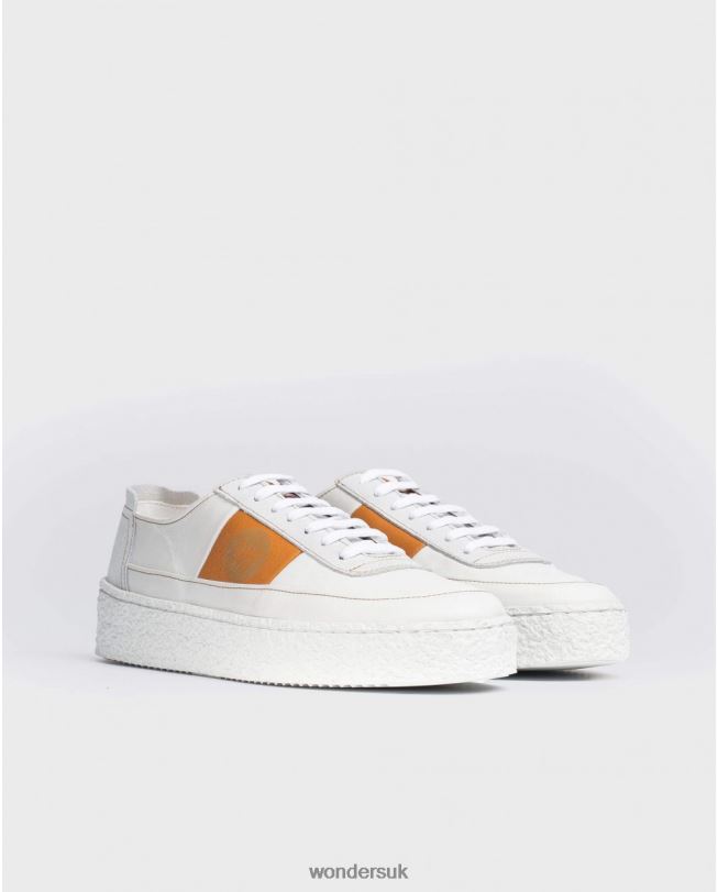 Footwear VZ2PD356 Men Wonders Blanco Leather Sneaker With Laces