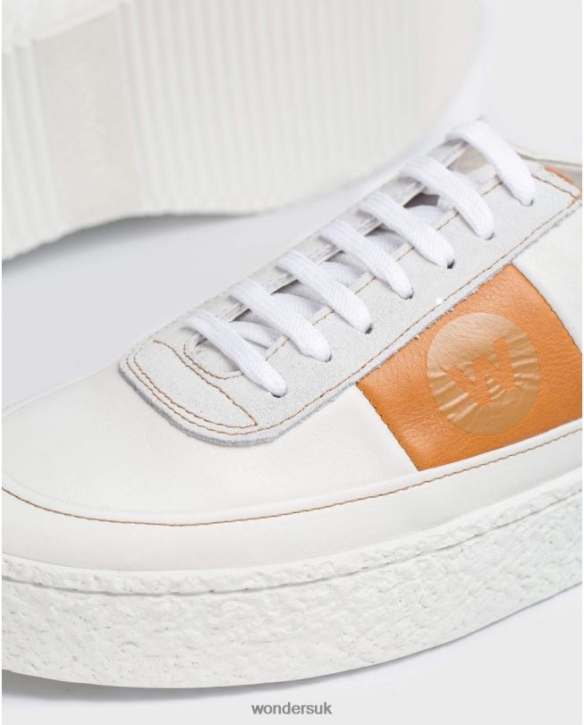 Footwear VZ2PD356 Men Wonders Blanco Leather Sneaker With Laces