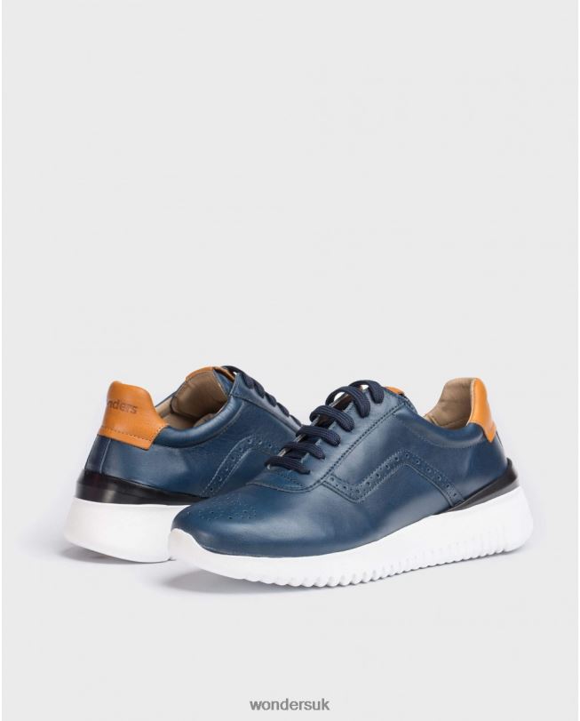 Footwear VZ2PD359 Men Wonders Marino Perforated Leather Sneaker