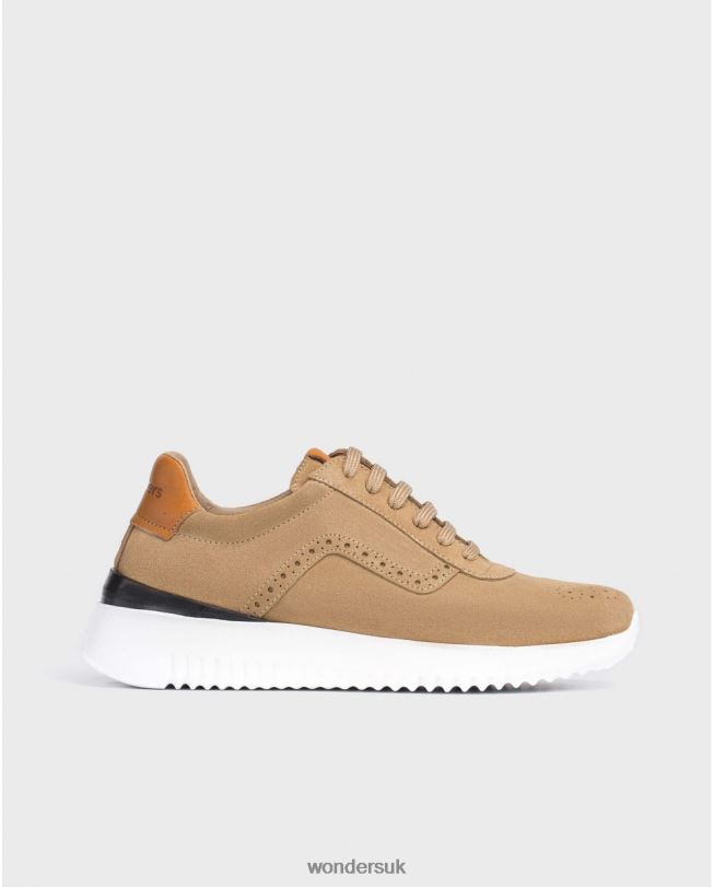 Footwear VZ2PD360 Men Wonders Sand Perforated Leather Sneaker