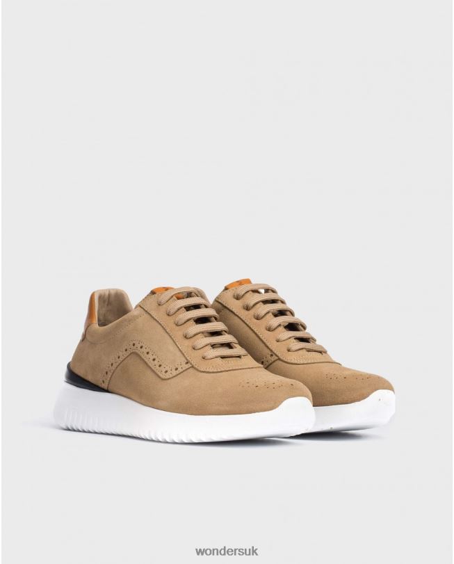 Footwear VZ2PD360 Men Wonders Sand Perforated Leather Sneaker