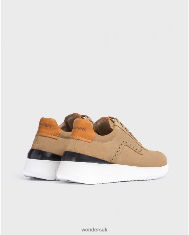 Footwear VZ2PD360 Men Wonders Sand Perforated Leather Sneaker