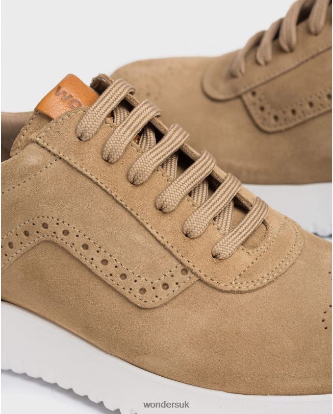 Footwear VZ2PD360 Men Wonders Sand Perforated Leather Sneaker