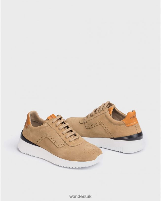 Footwear VZ2PD360 Men Wonders Sand Perforated Leather Sneaker