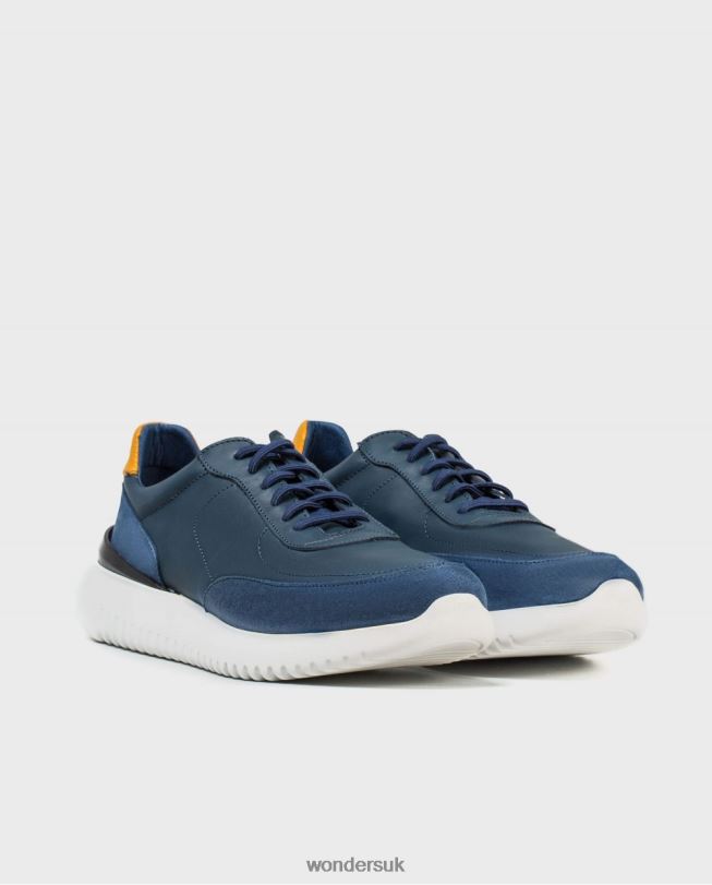Footwear VZ2PD452 Men Wonders Noche/Must Leather Sneaker With Elastic Closure