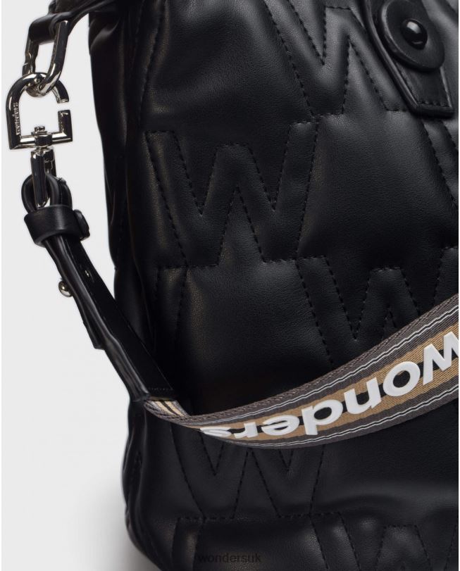 Accessory VZ2PD389 Women Wonders Negro Black Quilted Bag