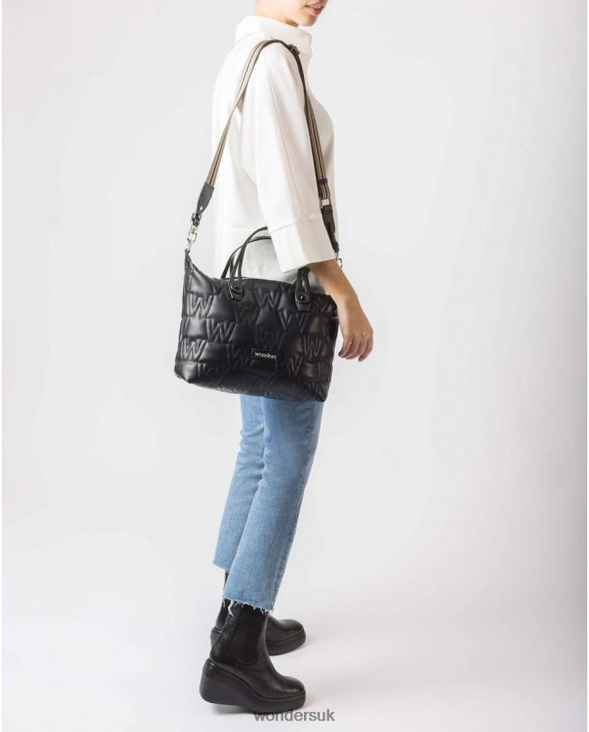 Accessory VZ2PD389 Women Wonders Negro Black Quilted Bag