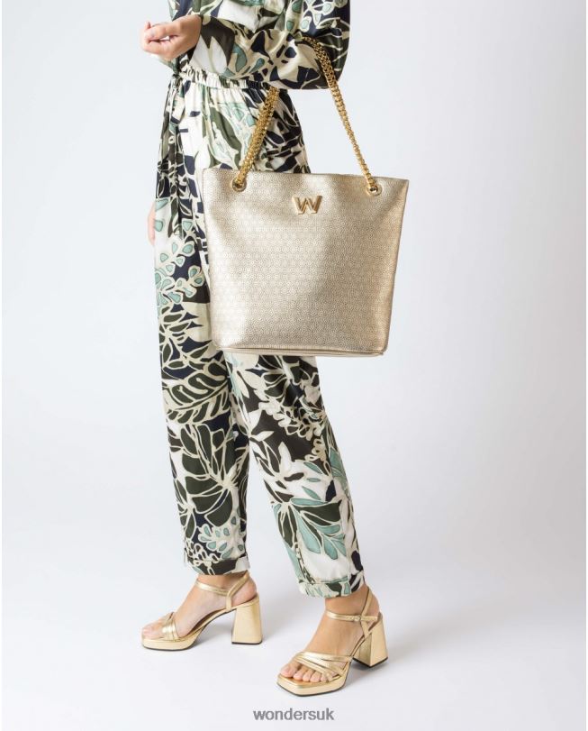 Accessory VZ2PD9 Women Wonders Platino Lily Gold Shopper