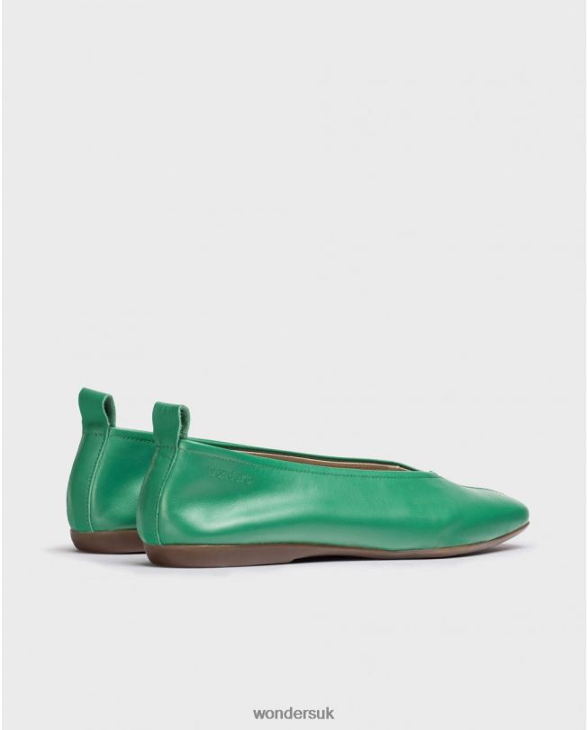 Footwear VZ2PD105 Women Wonders Jade Green Pepa Ballet Pump