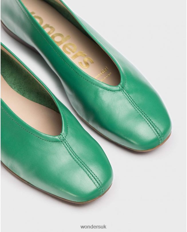 Footwear VZ2PD105 Women Wonders Jade Green Pepa Ballet Pump