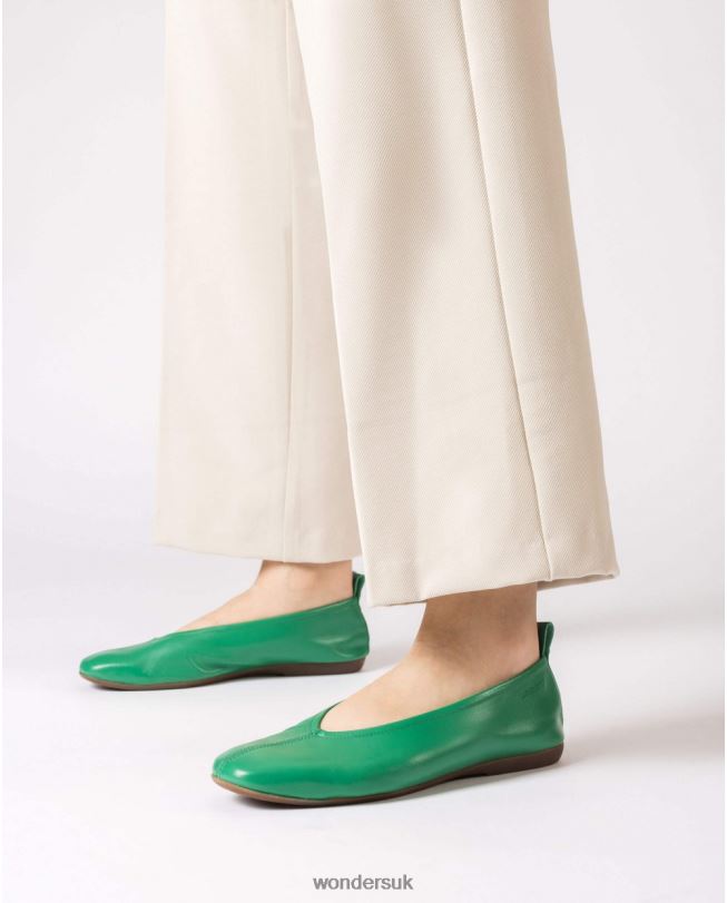 Footwear VZ2PD105 Women Wonders Jade Green Pepa Ballet Pump