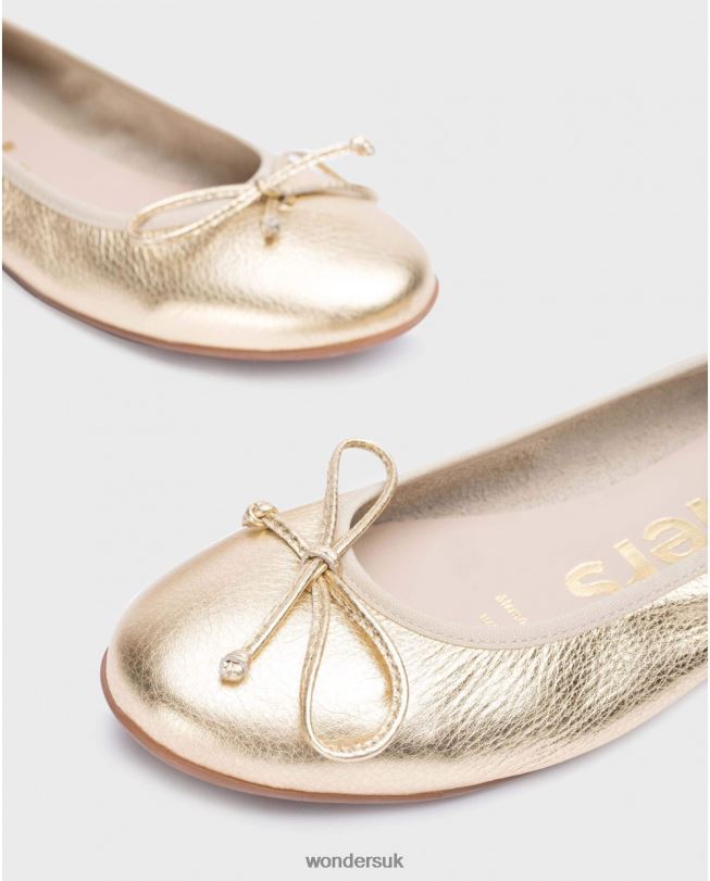 Footwear VZ2PD125 Women Wonders Gold Bo Ballet Pump