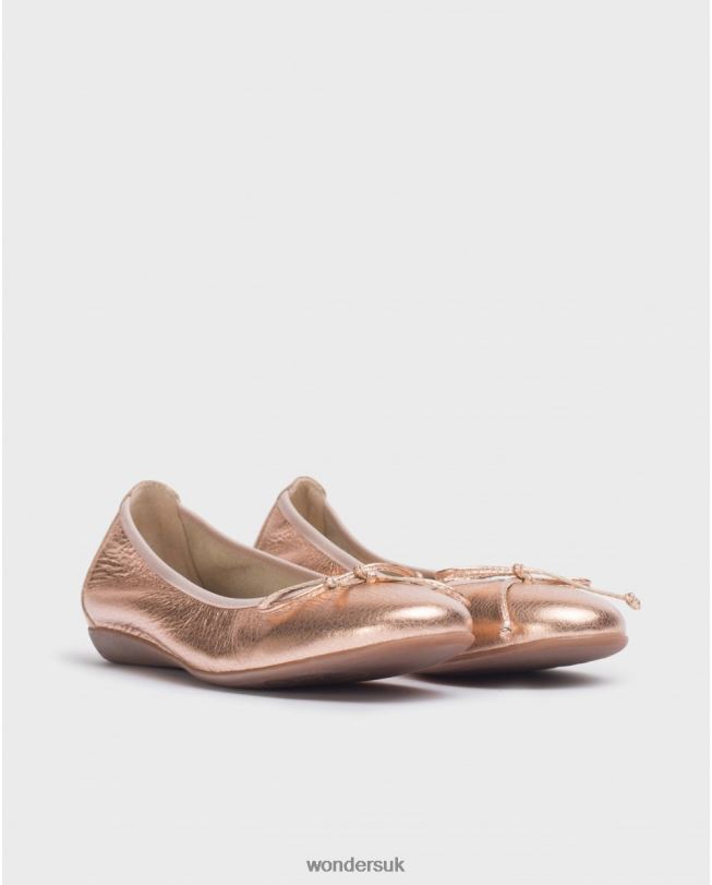 Footwear VZ2PD126 Women Wonders Rame Pink Bo Ballet Pump