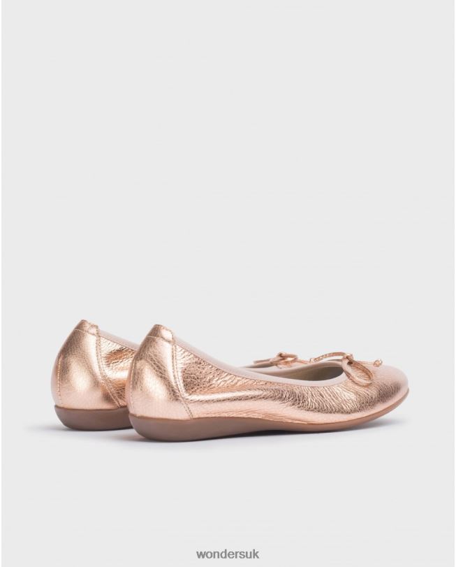 Footwear VZ2PD126 Women Wonders Rame Pink Bo Ballet Pump