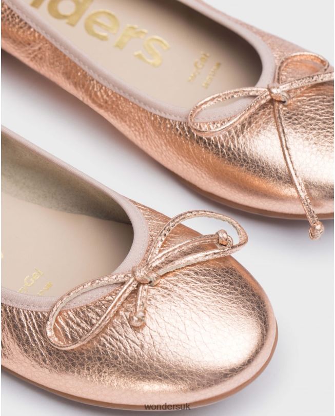 Footwear VZ2PD126 Women Wonders Rame Pink Bo Ballet Pump