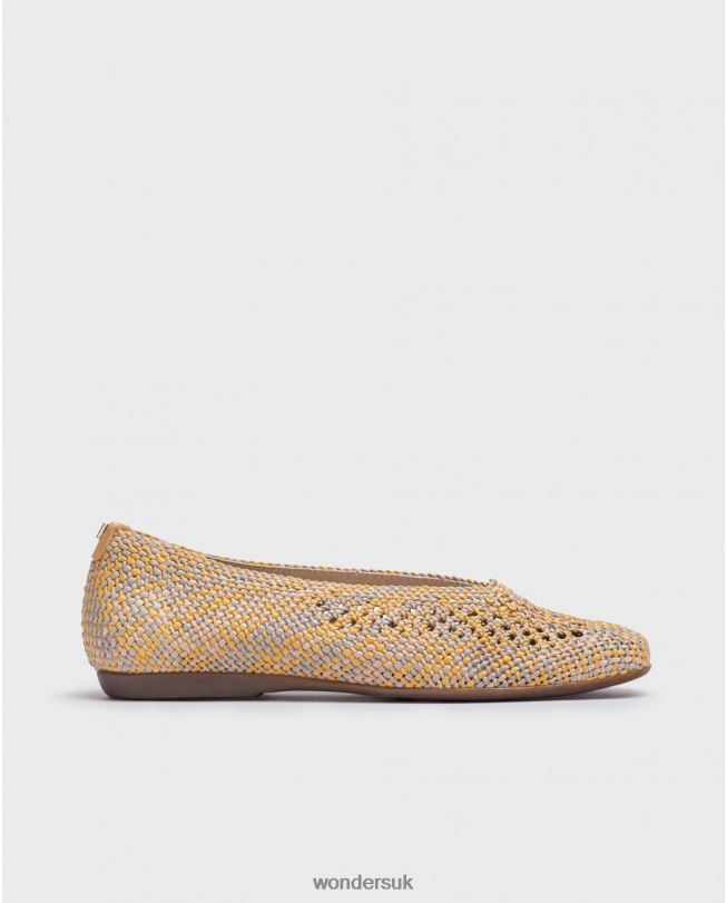 Footwear VZ2PD147 Women Wonders Mostaza Yellow Bruna Ballet Pump