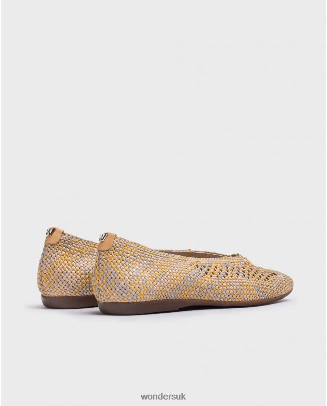 Footwear VZ2PD147 Women Wonders Mostaza Yellow Bruna Ballet Pump