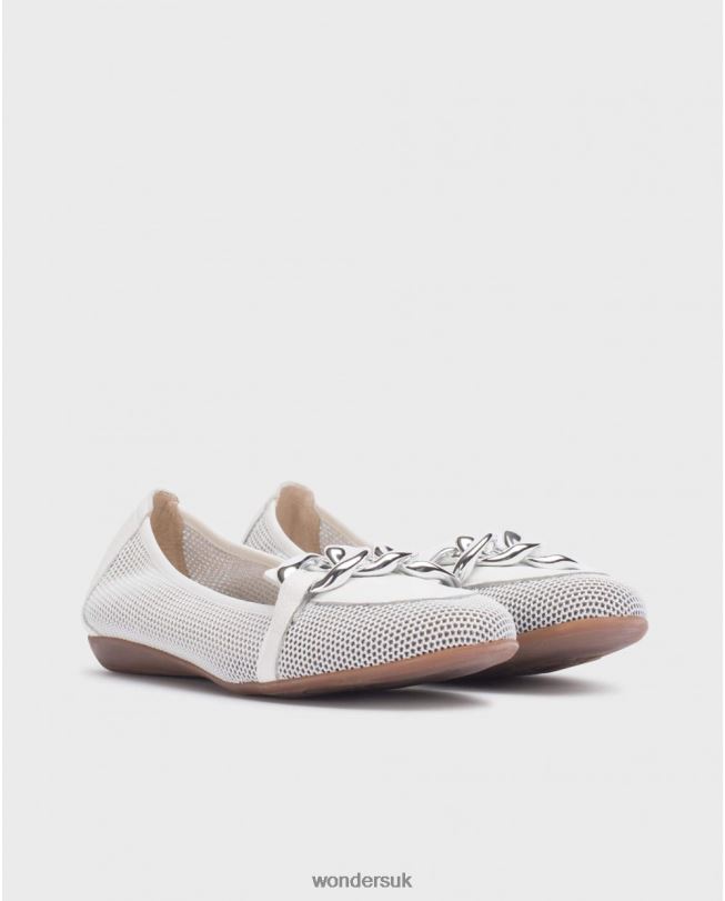 Footwear VZ2PD180 Women Wonders Blanco/Off White Daisy Ballerina