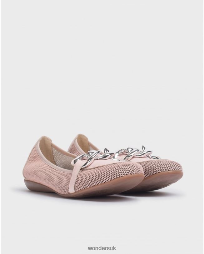 Footwear VZ2PD181 Women Wonders Coral/Rosa Pink Daisy Ballerina