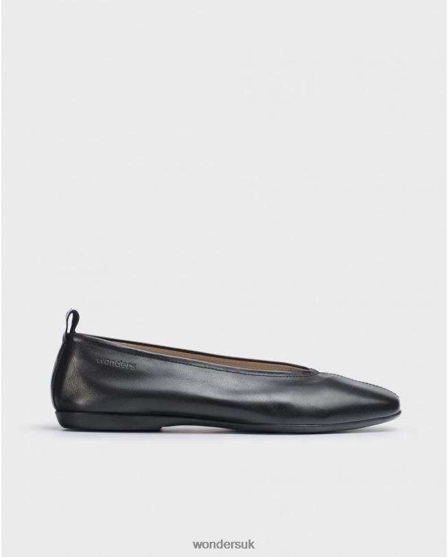 Footwear VZ2PD323 Women Wonders Negro Black Pepa Ballet Pump