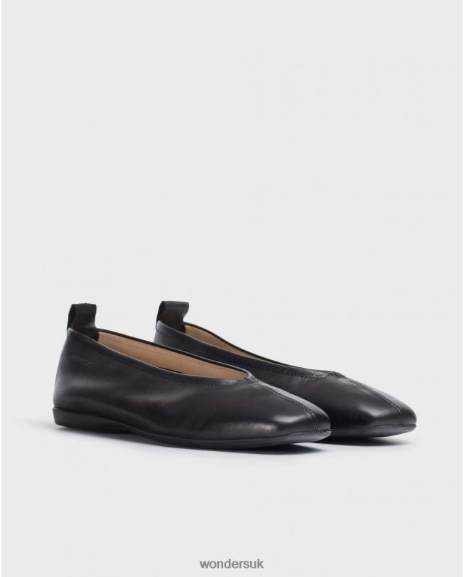Footwear VZ2PD323 Women Wonders Negro Black Pepa Ballet Pump