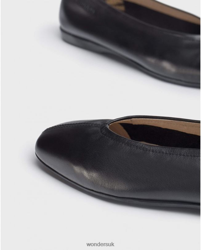 Footwear VZ2PD323 Women Wonders Negro Black Pepa Ballet Pump
