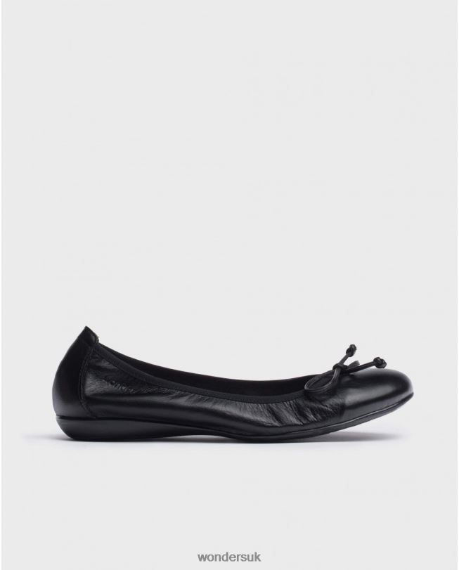 Footwear VZ2PD328 Women Wonders Negro Black Bo Ballet Pump