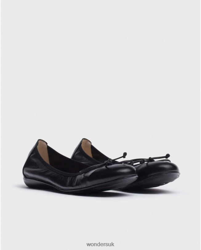Footwear VZ2PD328 Women Wonders Negro Black Bo Ballet Pump