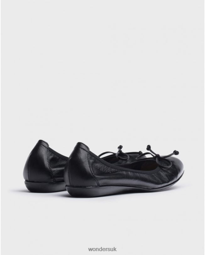 Footwear VZ2PD328 Women Wonders Negro Black Bo Ballet Pump