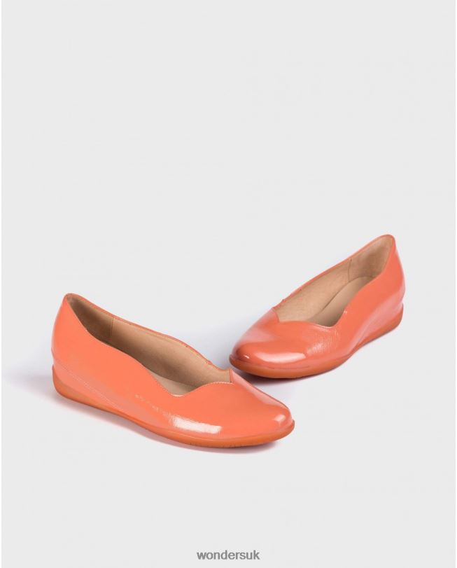 Footwear VZ2PD425 Women Wonders Salmon Wave Ballet Pump