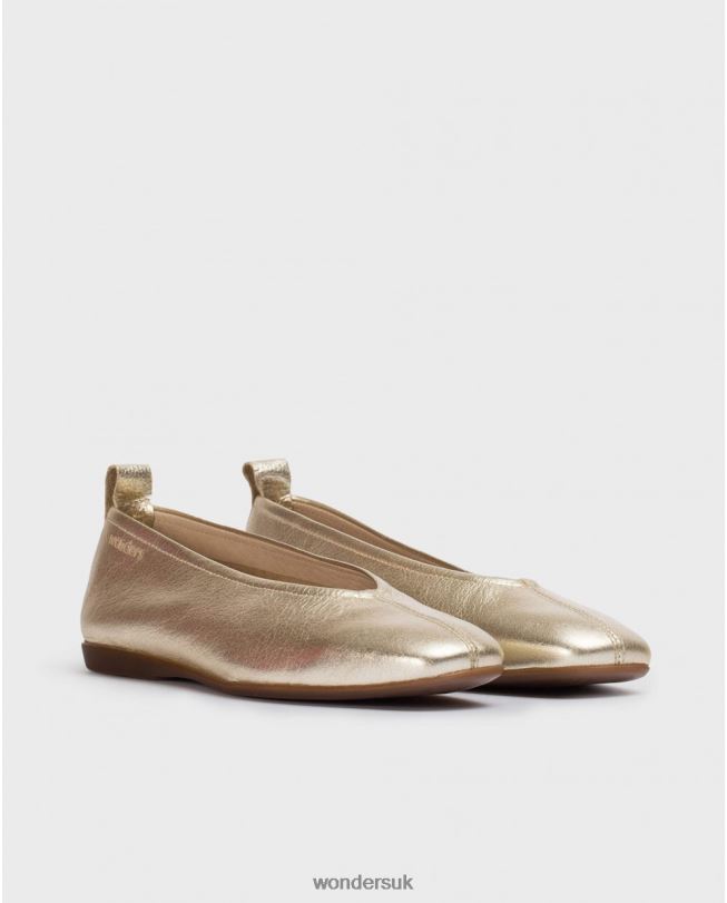 Footwear VZ2PD69 Women Wonders Platino Metallic Pepa Ballet Pump