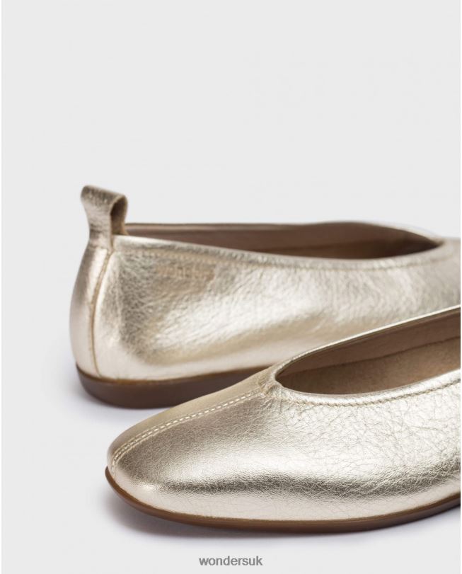 Footwear VZ2PD69 Women Wonders Platino Metallic Pepa Ballet Pump