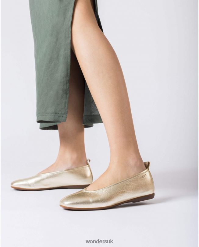 Footwear VZ2PD69 Women Wonders Platino Metallic Pepa Ballet Pump