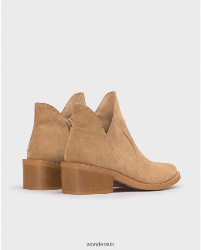 Footwear VZ2PD212 Women Wonders Sand Brown Cava Ankle Boot