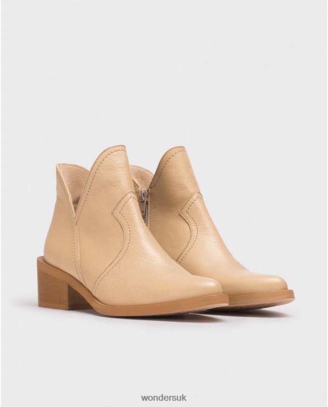 Footwear VZ2PD258 Women Wonders Natural Cava Ankle Boot