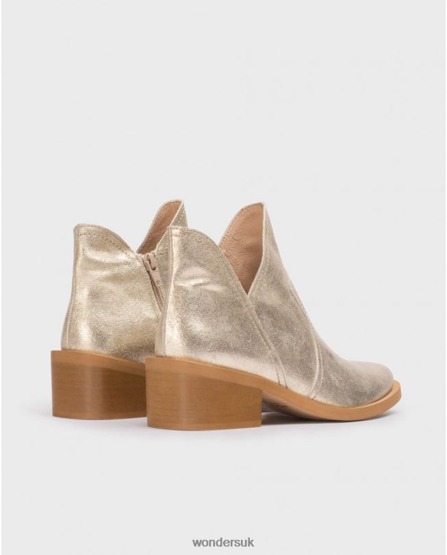 Footwear VZ2PD52 Women Wonders Platino Gold Cava Ankle Boot
