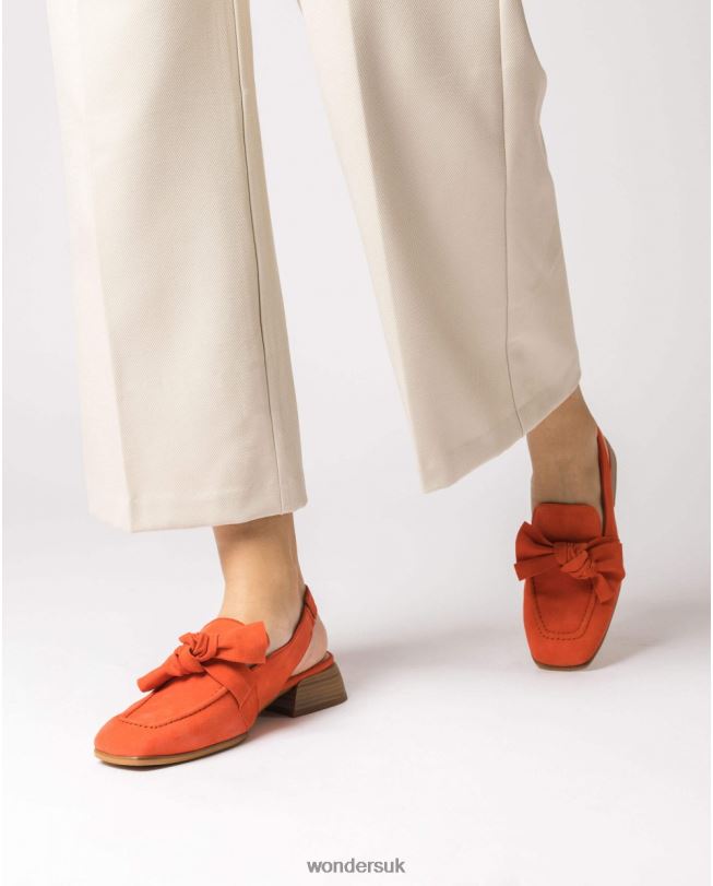 Footwear VZ2PD141 Women Wonders Coral Orange Watts Shoe