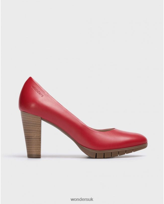 Footwear VZ2PD301 Women Wonders Rojo High Heeled Leather Court Shoe