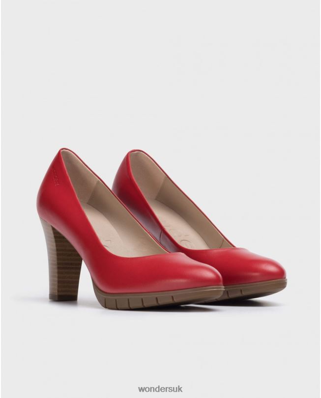 Footwear VZ2PD301 Women Wonders Rojo High Heeled Leather Court Shoe