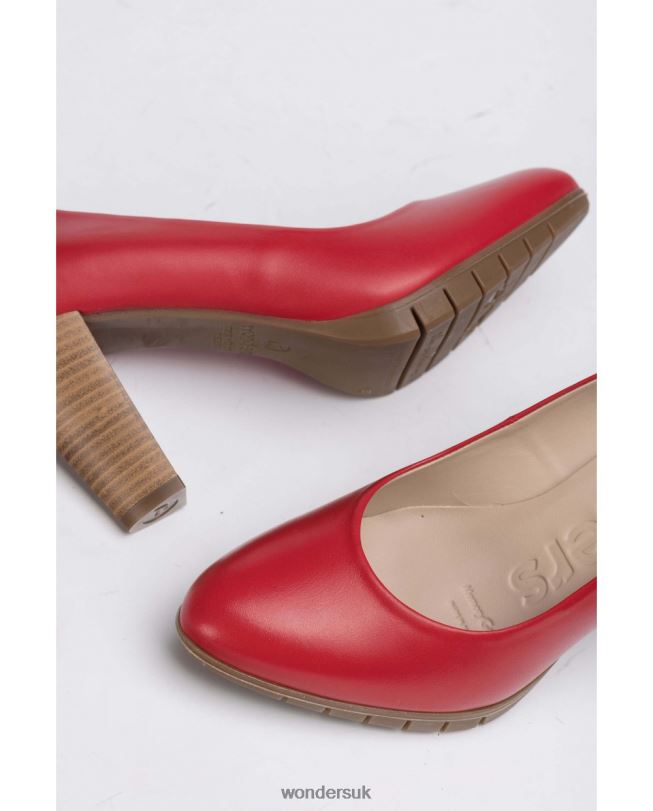 Footwear VZ2PD301 Women Wonders Rojo High Heeled Leather Court Shoe