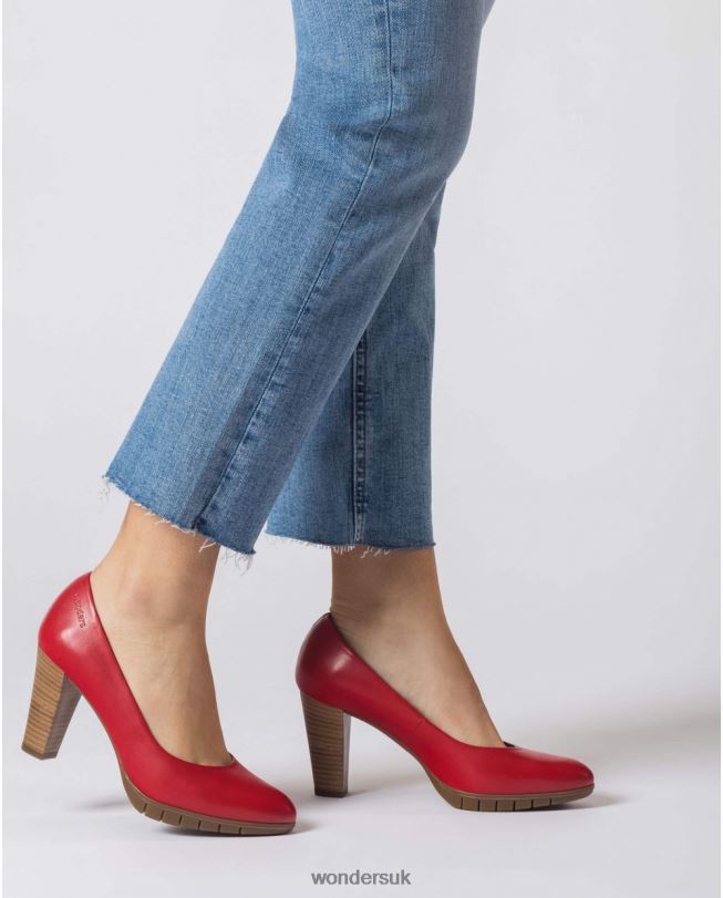 Footwear VZ2PD301 Women Wonders Rojo High Heeled Leather Court Shoe