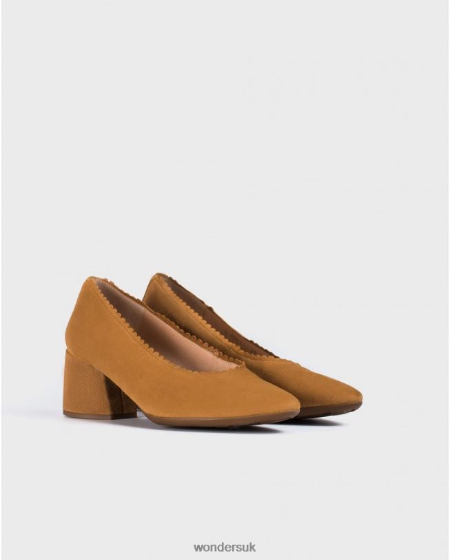 Footwear VZ2PD438 Women Wonders Sand Midi-Heeled Court Shoe