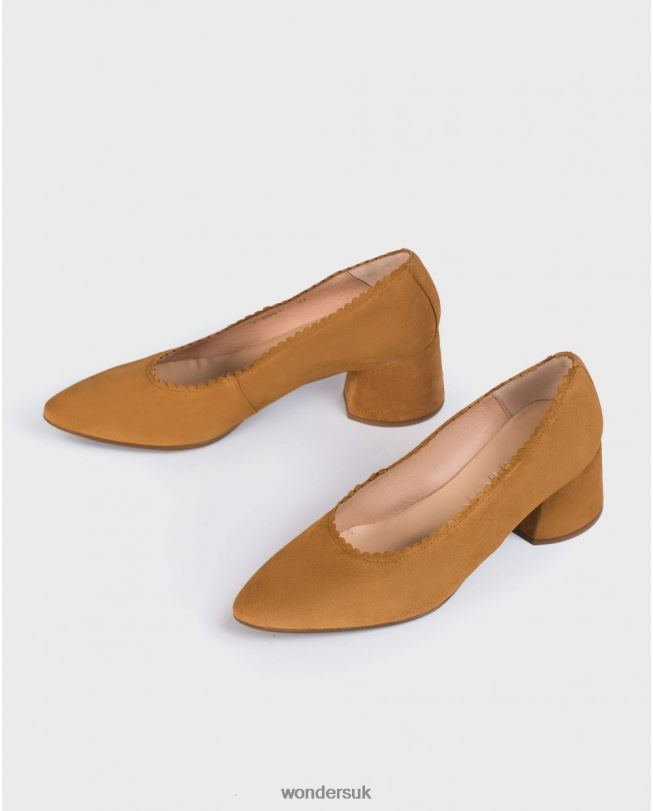 Footwear VZ2PD438 Women Wonders Sand Midi-Heeled Court Shoe