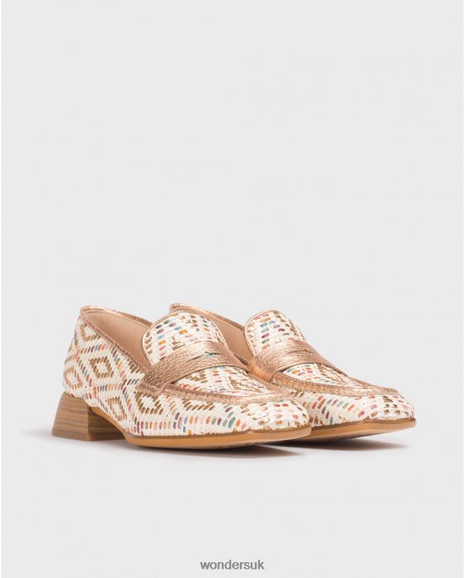 Footwear VZ2PD124 Women Wonders Rame Multicolored Reese Moccasin