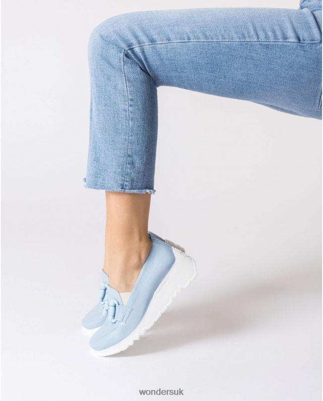 Footwear VZ2PD159 Women Wonders Blue Dance Moccasin