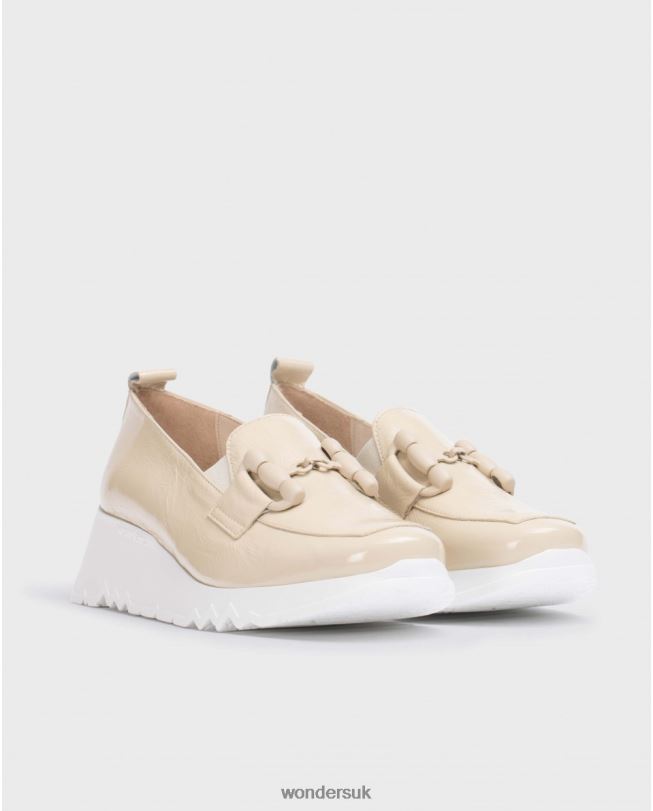 Footwear VZ2PD160 Women Wonders Natural Beige Dance Moccasin